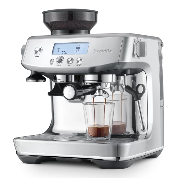 SAGE Barista Pro coffee machine with an intuitive LCD screen